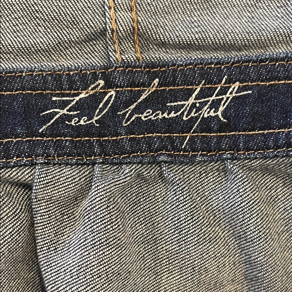 White House Black Market Dark Blue Jean Jacket - Picture 3 of 4